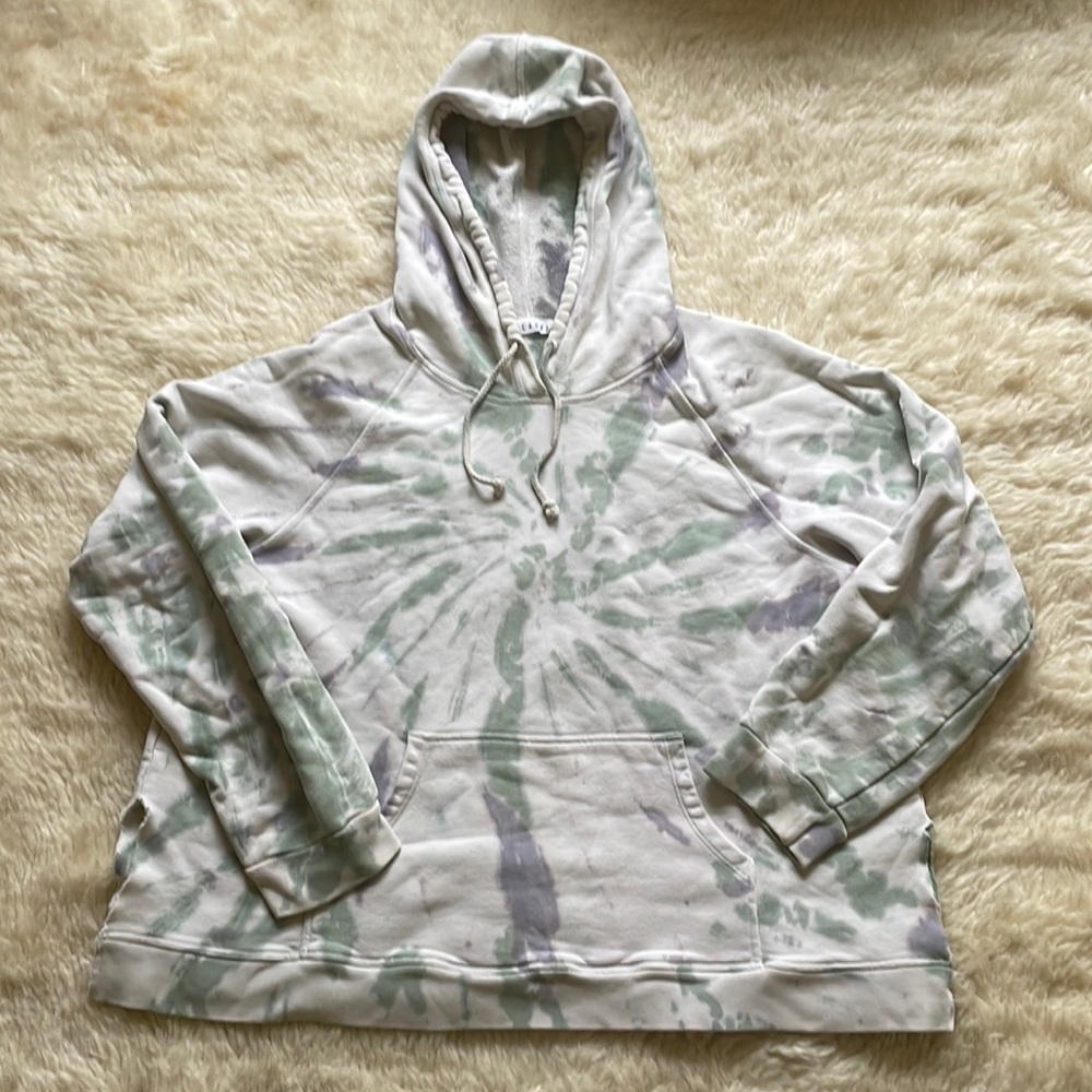 LACAUSA TIE DYE HOODIE SWEATSHIRT SIZE L